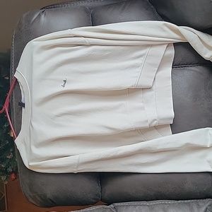 White cropped sweatshirt, XXL